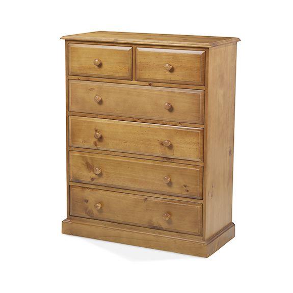 Maple 6 Drawer Tall Chest of Drawers