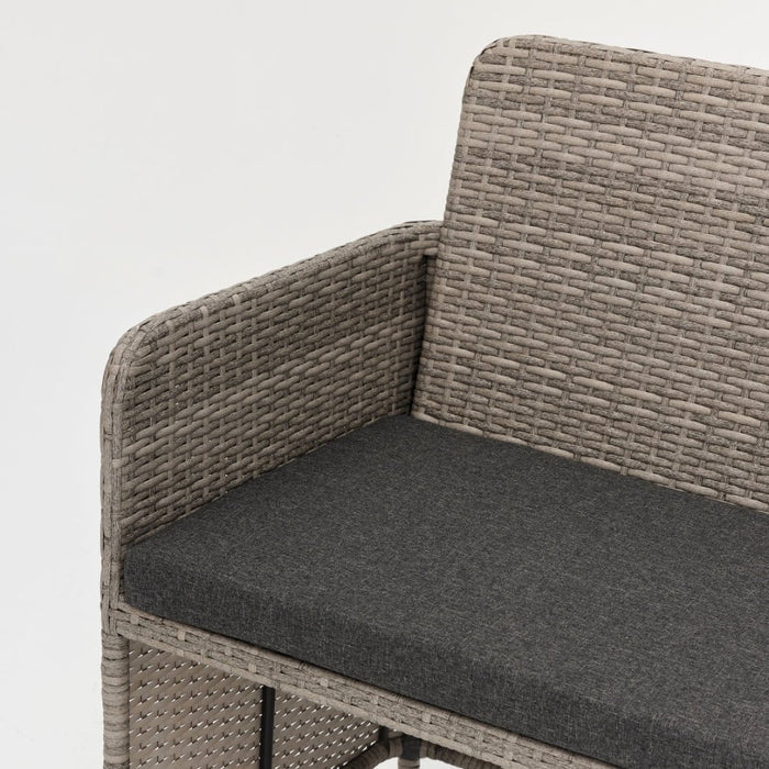 Trinity 5 Piece Rattan Cube Garden Dining Set with Cover