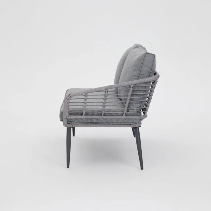 Cole Rattan Corner Sofa and Coffee Table Lounge Set with Cover