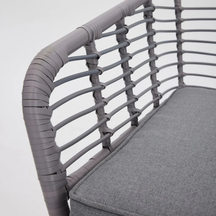 Cole Rattan Corner Sofa and Coffee Table Lounge Set with Cover