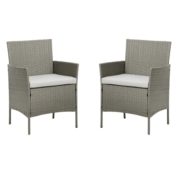Newport Pair of Rattan Garden Chairs with Cover