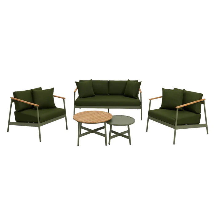 Lyon 6 Piece Sofa and Nesting Coffee Table Set with Cover