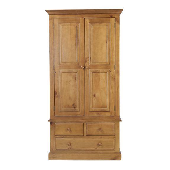 Maple 2 Door 3 Drawer Double Wardrobe