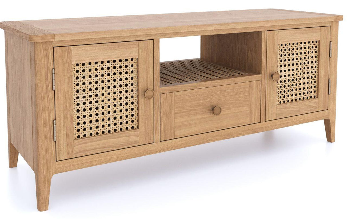 Cypress 2 Door 1 Drawer Wide Rattan TV Unit