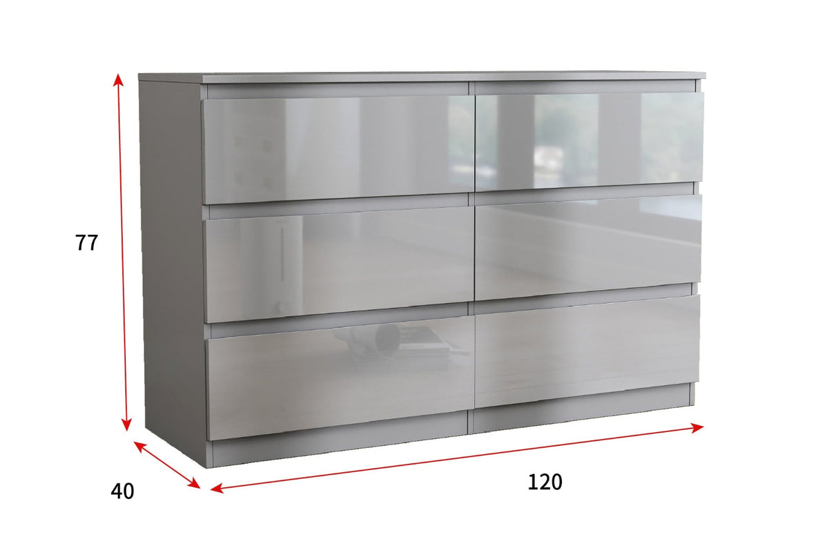Soho 6 Drawer Chest of Drawers
