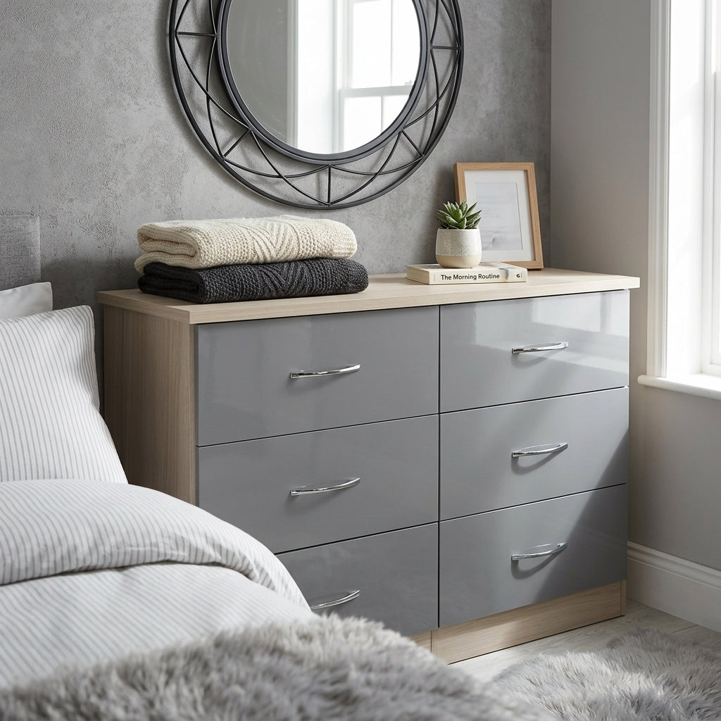 Nevada 6 Drawer Chest of Drawers