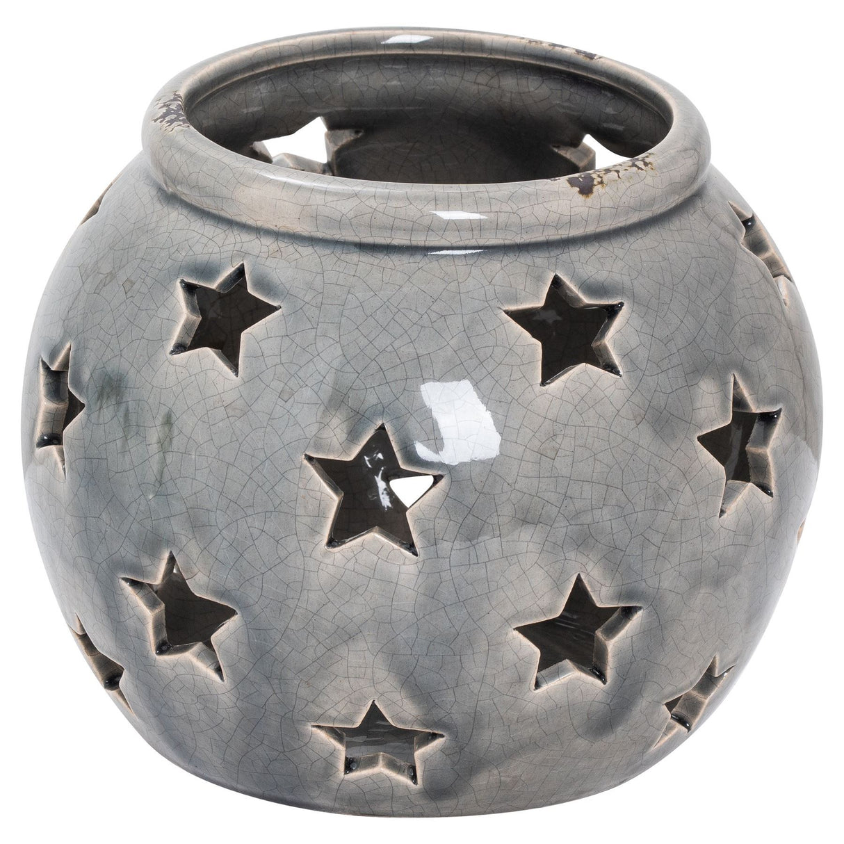 Garda Large Star Ceramic Candle Lantern