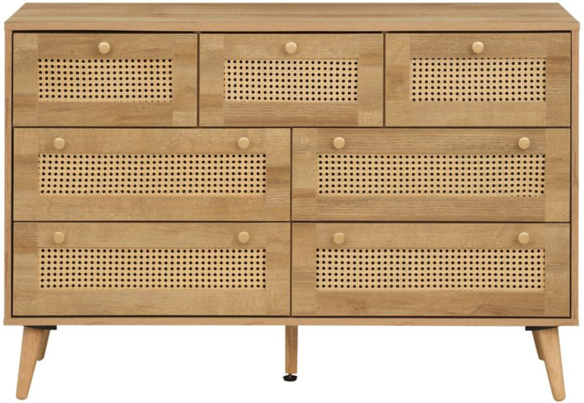 Manila Rattan 7 Drawer Chest of Drawers