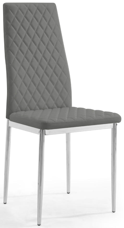 6 Sara Faux Leather Dining Chairs - TGC