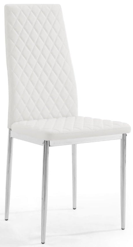 6 Sara Faux Leather Dining Chairs - TGC