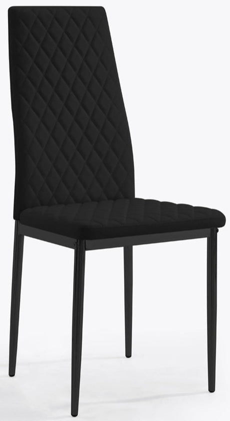 6 Sara Faux Leather Dining Chairs - TGC