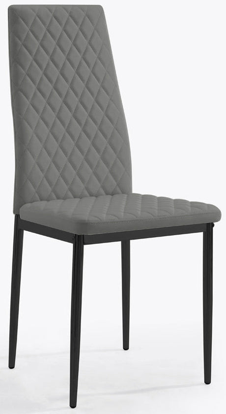 6 Sara Faux Leather Dining Chairs - TGC