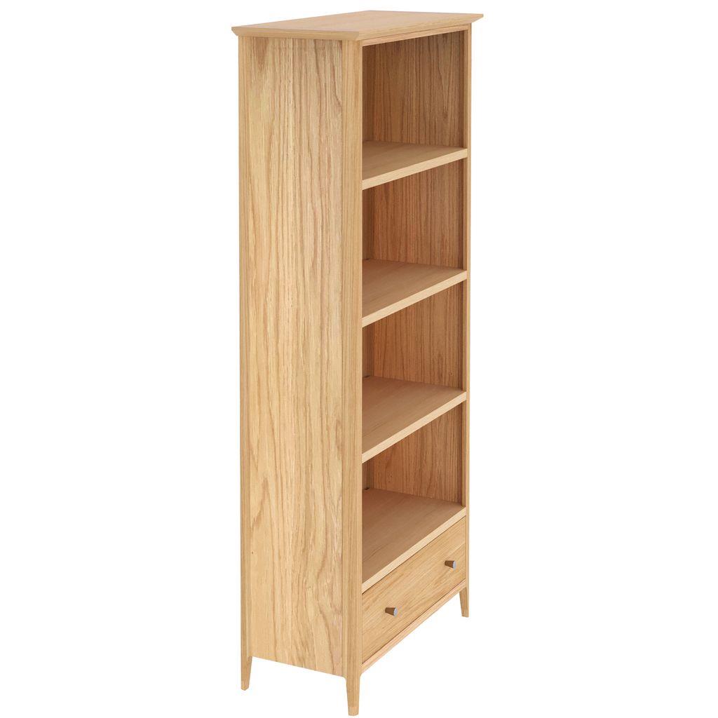 Saxon 4 Shelf 1 Drawer Large Bookcase