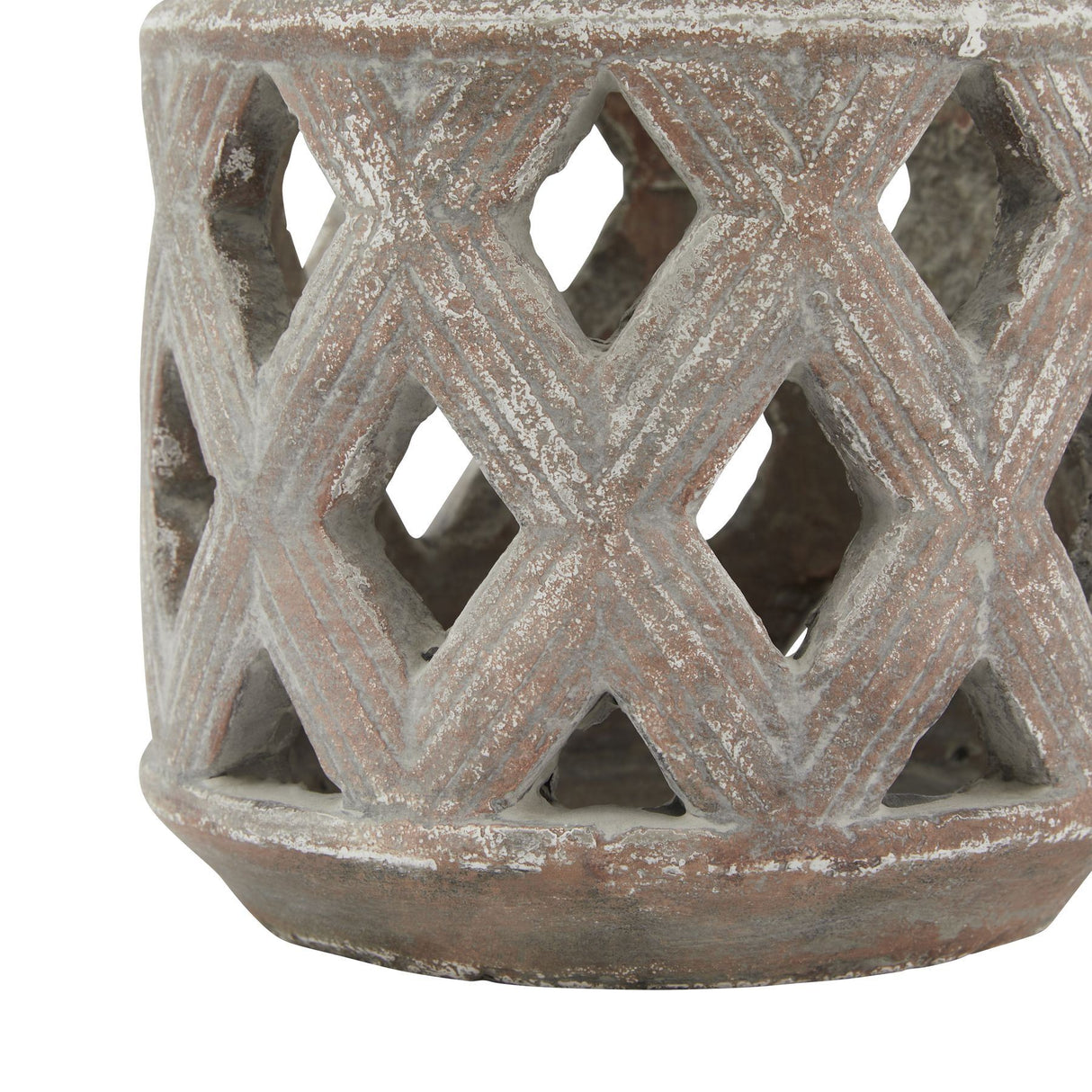 Siena Lattice Ceramic Lantern