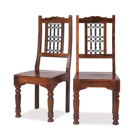 Denali Detailed Low Curved Back Dining Chair