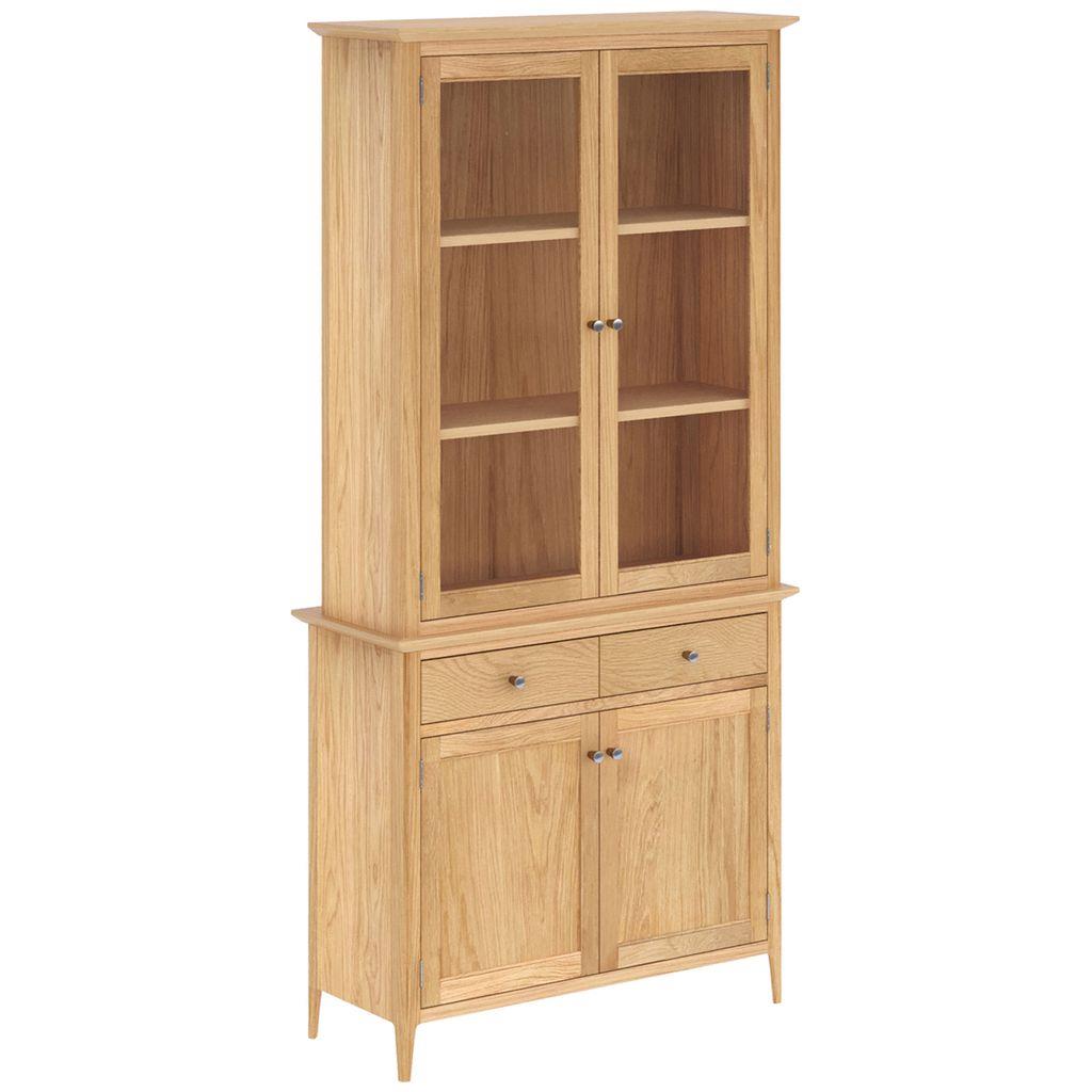 Saxon 4 Door 2 Drawer Display Cabinet