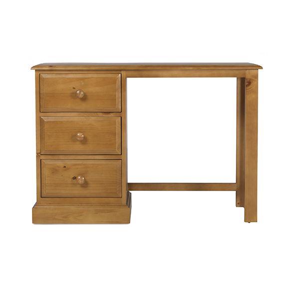 Maple 3 Drawer Pedestal Dressing Table