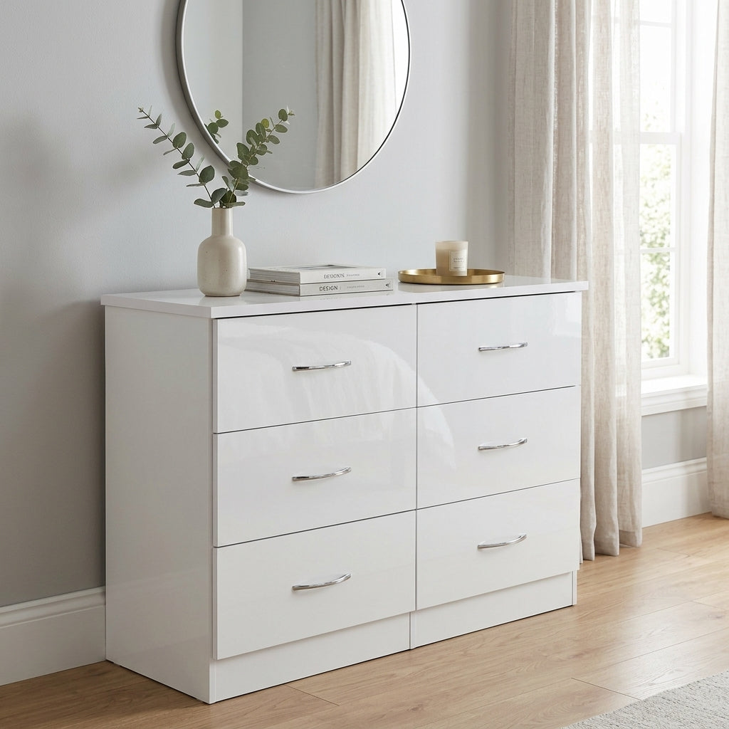 Nevada 6 Drawer Chest of Drawers