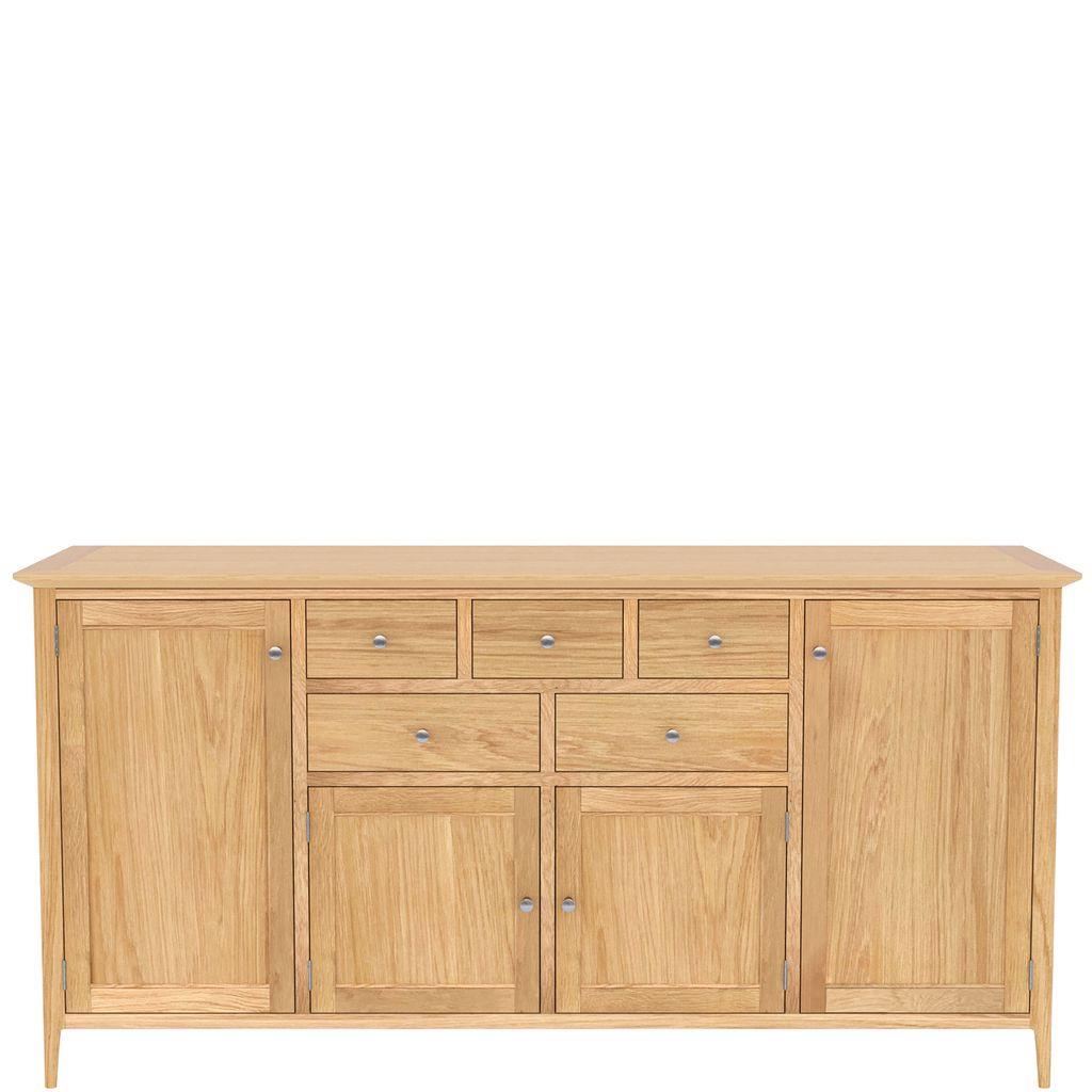 Saxon 4 Door 5 Drawer Long Sideboard