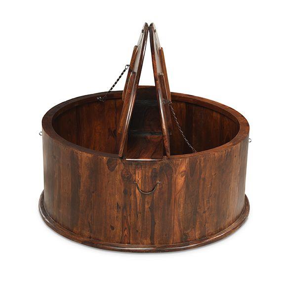 Denali Round Storage Trunk Coffee Table