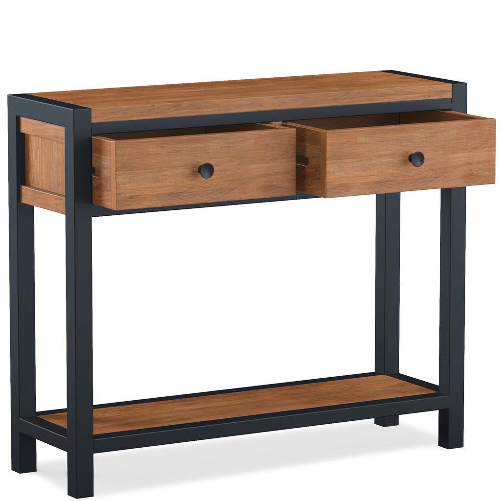 Kenai 2 Drawer Console Table with Open Shelf