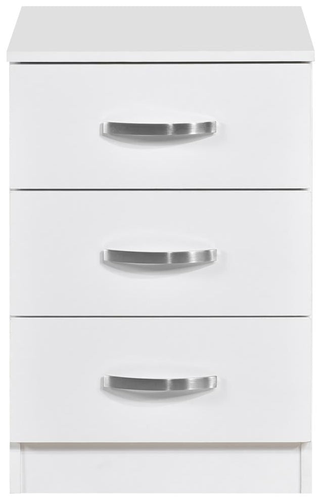 Paddington 3 Drawer Bedside Table