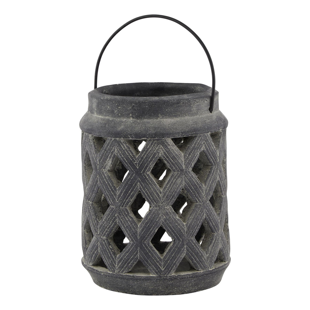 Amalfi Large Lattice Ceramic Lantern