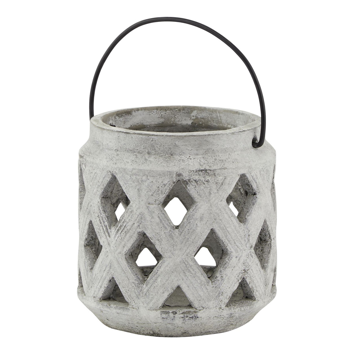 Athena Stone Lattice Ceramic Lantern