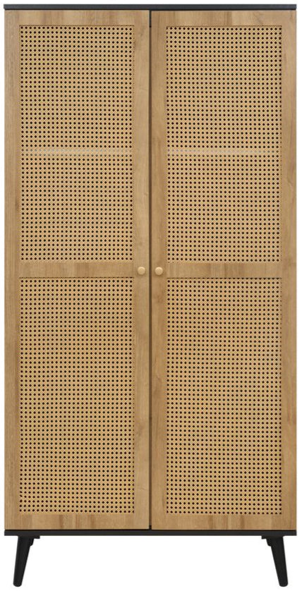 Manila Rattan 2 Door Double Wardrobe