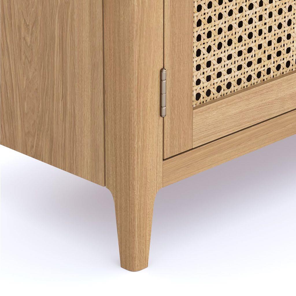 Cypress 2 Door 3 Drawer Large Rattan Sideboard