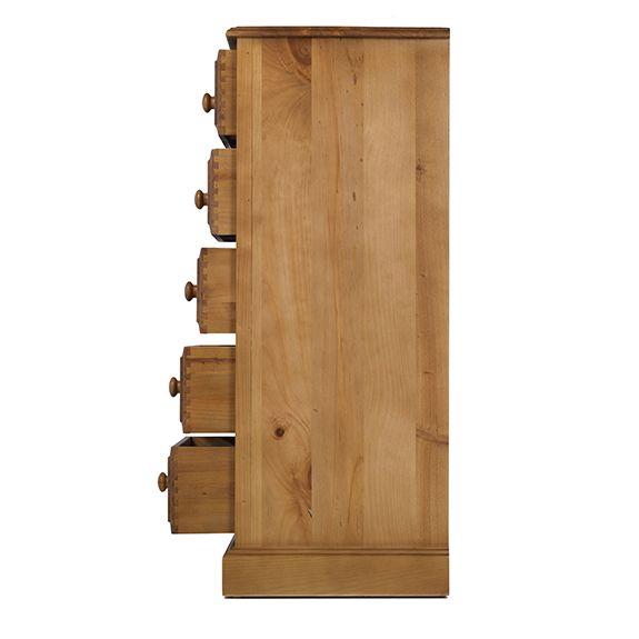 Maple 5 Drawer Tallboy Chest of Drawers