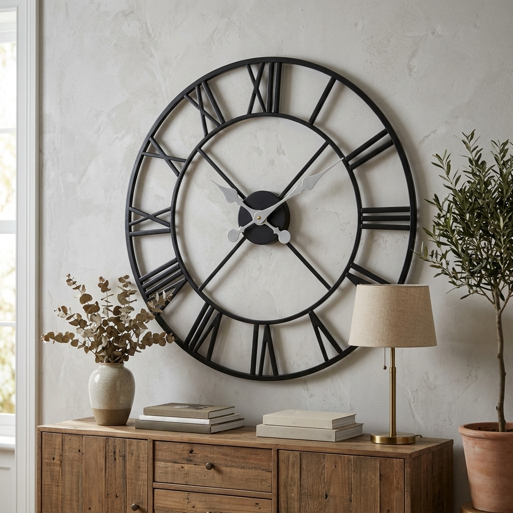 Arden 56cm Skeleton Wall Clock