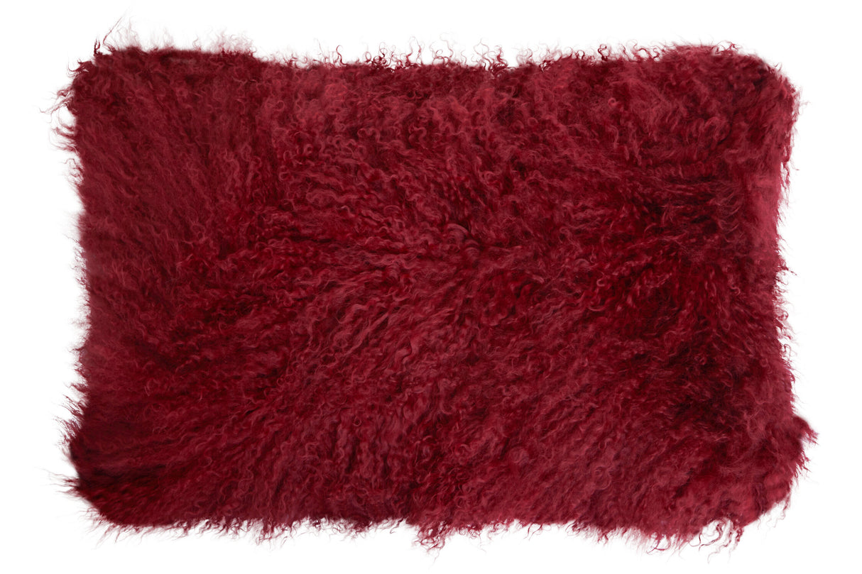 Aurevon Renley Real Mongolian Fur Rectangular Cushion