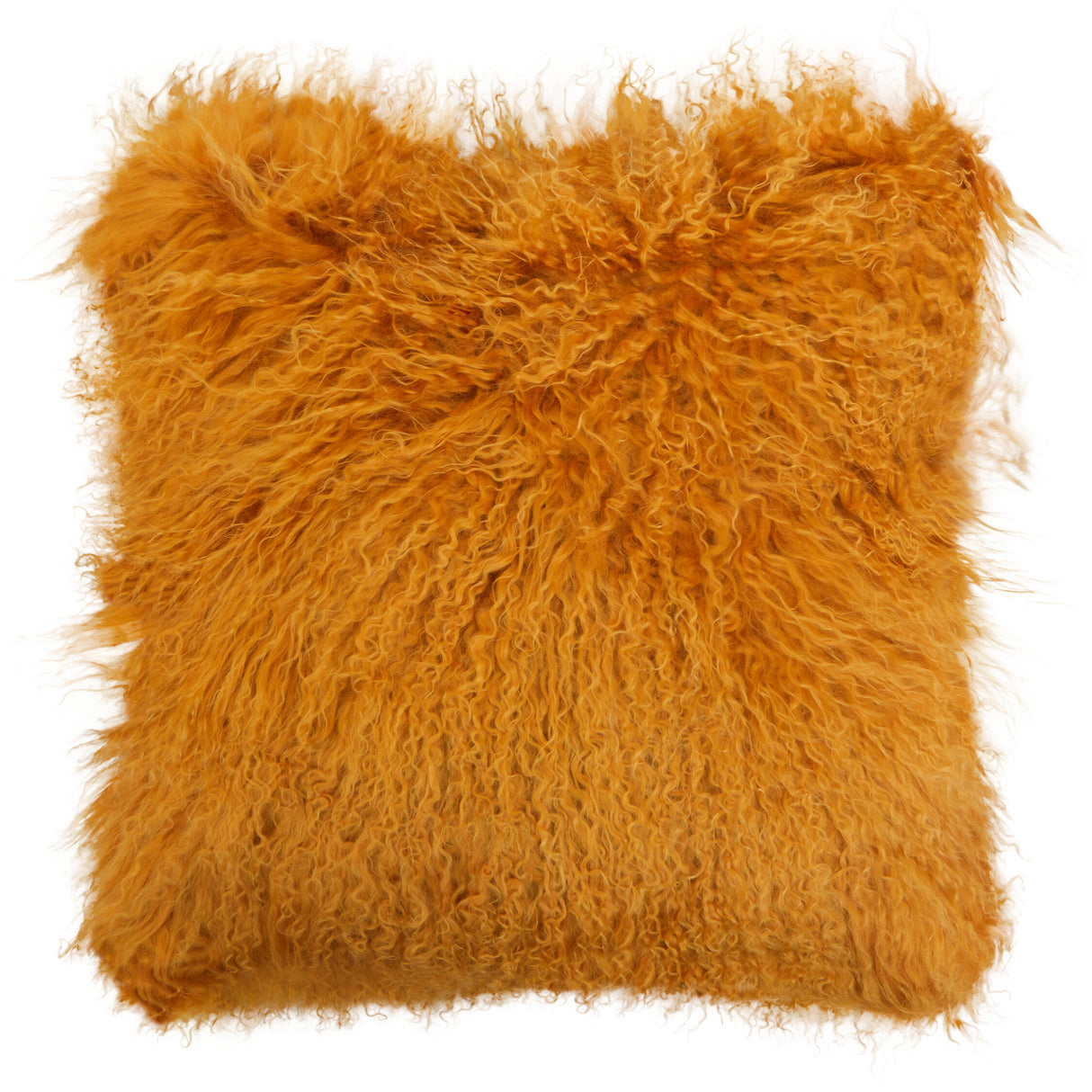 Aurevon Real Mongolian Fur Square Cushion