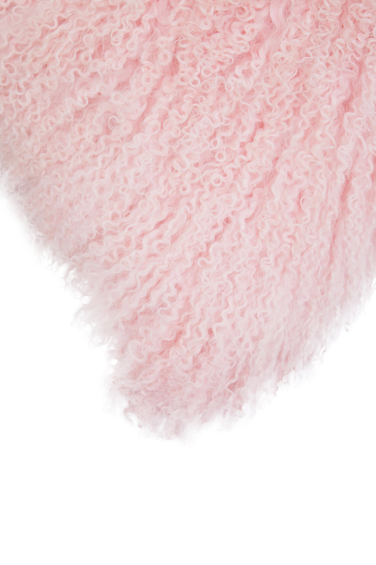 Aurevon Real Mongolian Fur Square Cushion