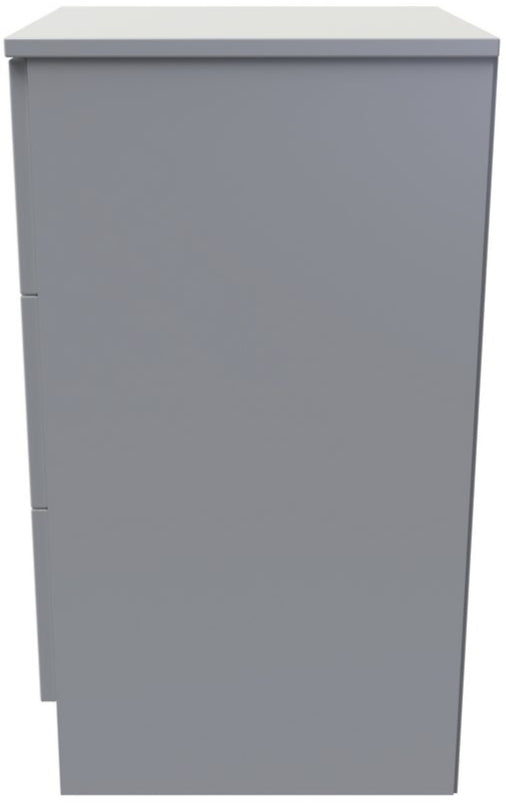 Avon 3 Drawer Bedside Table