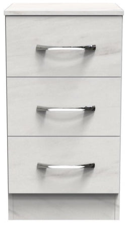 Avon 3 Drawer Bedside Table