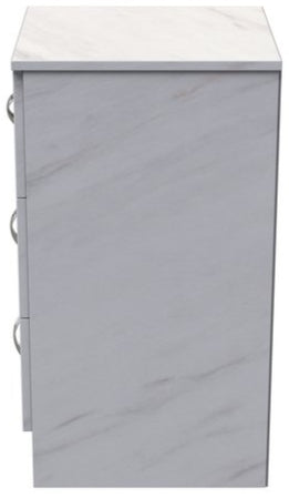 Avon 3 Drawer Bedside Table