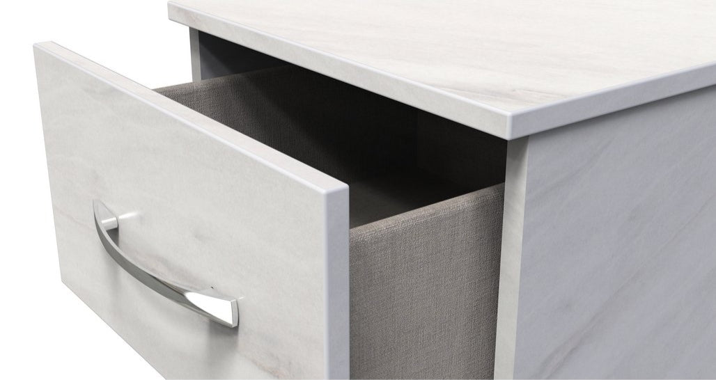 Avon 3 Drawer Bedside Table