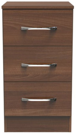 Avon 3 Drawer Bedside Table