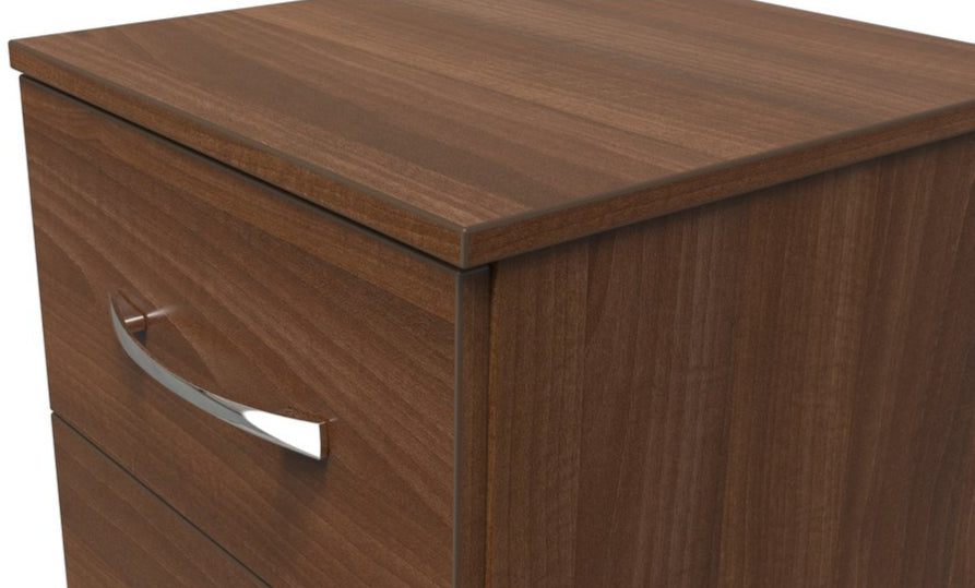 Avon 3 Drawer Bedside Table