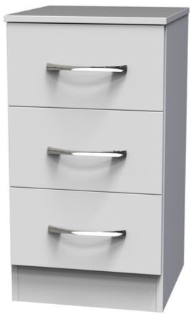 Avon 3 Drawer Bedside Table