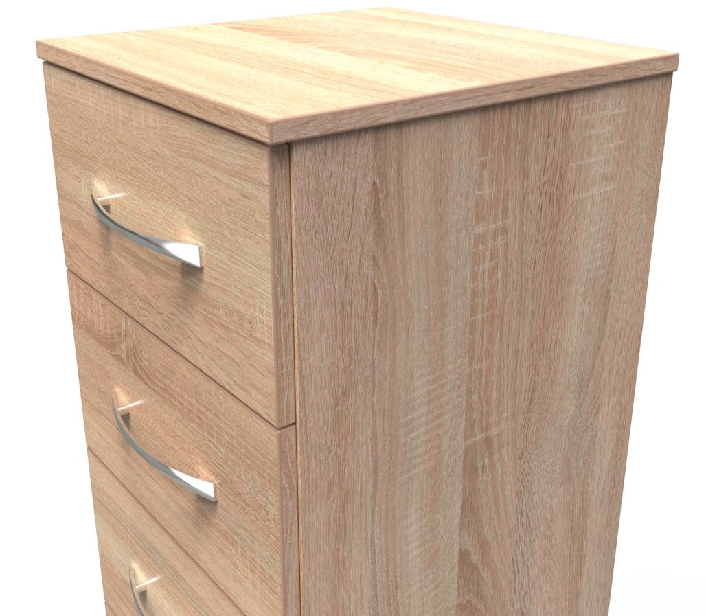 Avon 5 Drawer Tall Bedside Table