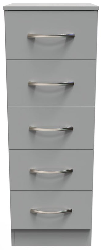 Avon 5 Drawer Tall Bedside Table