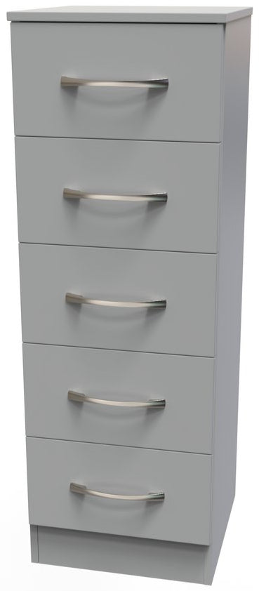 Avon 5 Drawer Tall Bedside Table