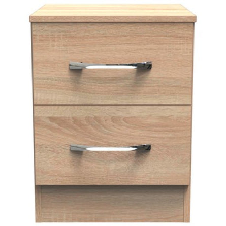 Avon 2 Drawer Bedside Table