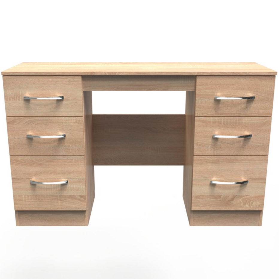 Avon 6 Drawer Double Pedestal Dressing Table