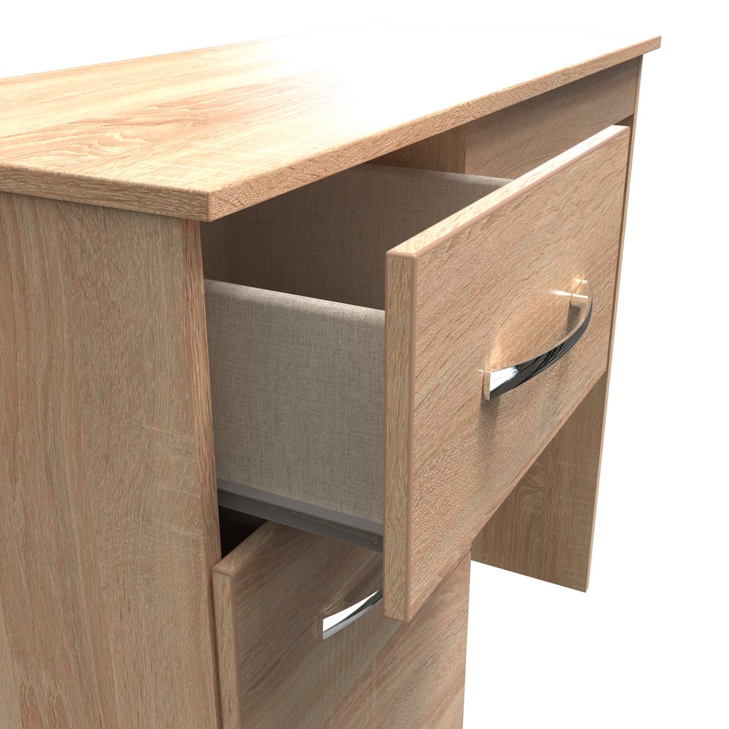 Avon 3 Drawer Single Pedestal Vanity