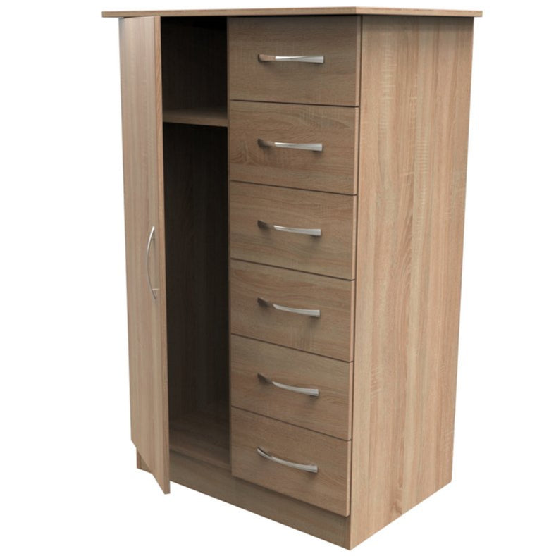 Avon 1 Door 6 Drawer Children's Wardrobe