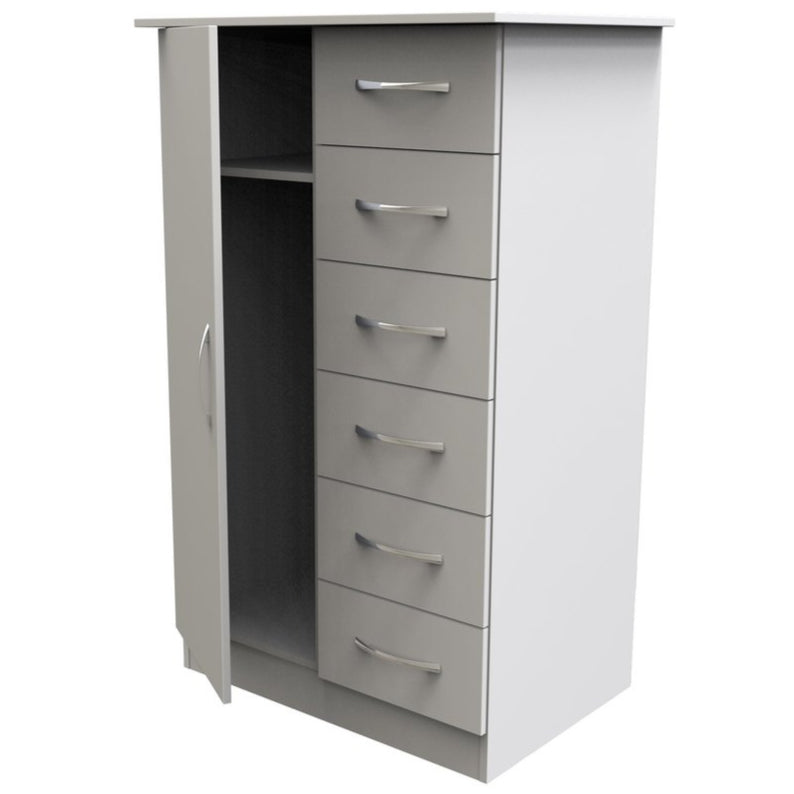 Avon 1 Door 6 Drawer Children's Wardrobe
